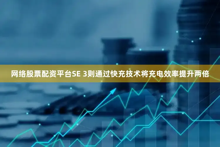 网络股票配资平台SE 3则通过快充技术将充电效率提升两倍